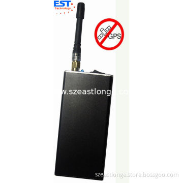 Handheld Car Gps Signal Jammer / Blocker Est-808kb , 1500 - 1600mhz Frequency
